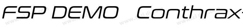 FSP DEMO   Conthrax字体转换